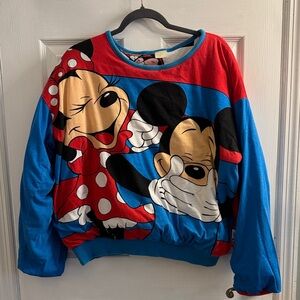 Vintage 1990’s DINSEY Micky Mouse reversible puff sweatshirt